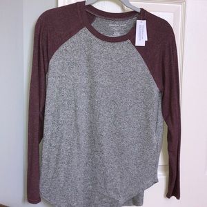 Grey and long sleeve tee